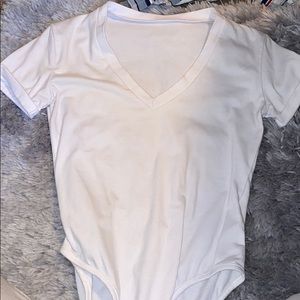V neck bodysuit